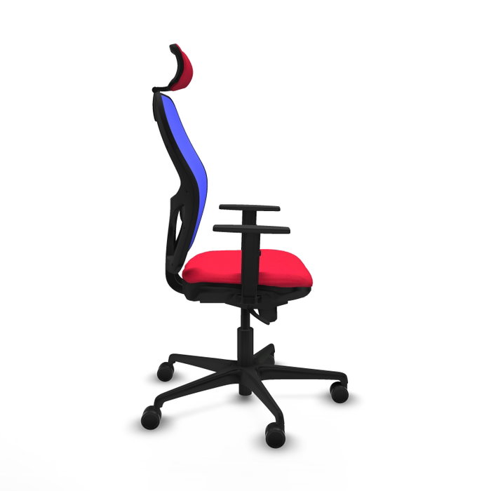 Piqueras y Crespo Chaise de Bureau 1D036N2 Rouge et Bleu