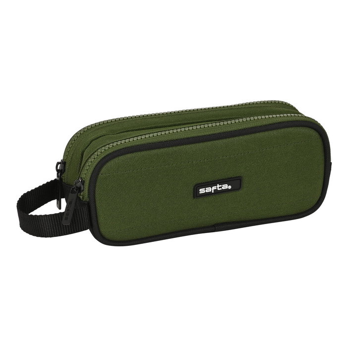 Trousse Fourre-Tout Double Safta Dark forest Noir Vert 21 x 8 x 6 cm Trousse Fourre-Tout Double Safta Dark forest Noir Vert 21 x 8 x 6 cm