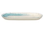 Vessia Bandeau Ovale Patiné Bleu 33x3x15 cm Céramique Porcelaine (Set de 24)