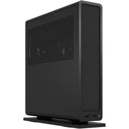 Fractal Design Ridge Noir Mini Tour mITX Boîtier PC Compact - Ventilateurs 140mm PWM, PCIe 4.0, 1x USB-C 3.1 Gen2, 2x USB 3.0