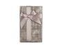 Pincello Lot de 3 boîtes en carton rectangulaires anthracite à rayures avec ruban 23x10x16 cm (Set de 12)