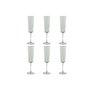 Set de Verres Home ESPRIT Vert Verre 6 x 6 x 23,7 cm (6 Unités)