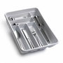 ORYX Cubertero Plastico Gris Plata 40x30x7 cm