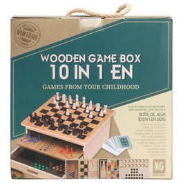 Mister Gadget Jeu de société 10 en 1 en bois