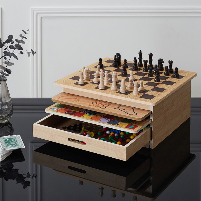 Mister Gadget Jeu de société 10 en 1 en bois