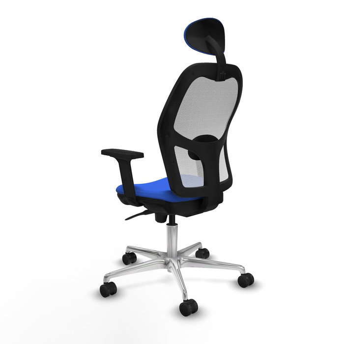 Piqueras y Crespo 2D086N1 Chaise de Bureau avec Appui-tête Bleu