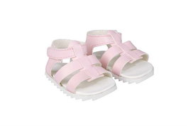 Muñecas Arias - Set de sandales roses pour poupées de 45 cm - Paire de chaussures incluses