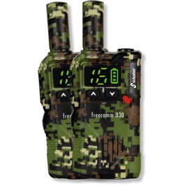 stabo freecomm 330 Lot de 2 Radios Portatives PMR Camouflage