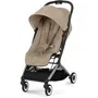 Cybex Poussette de Voyage Orfeo 4 Roues Ultra Compacte et Confortable - Almond Beige - Utilisable dès la Naissance jusqu'à 22 kg, Pliable à une Main