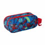 SAFTA Cartable à dos double compartiments thème Disney Spiderman 3D - Asa latérale - 21x6x8 cm