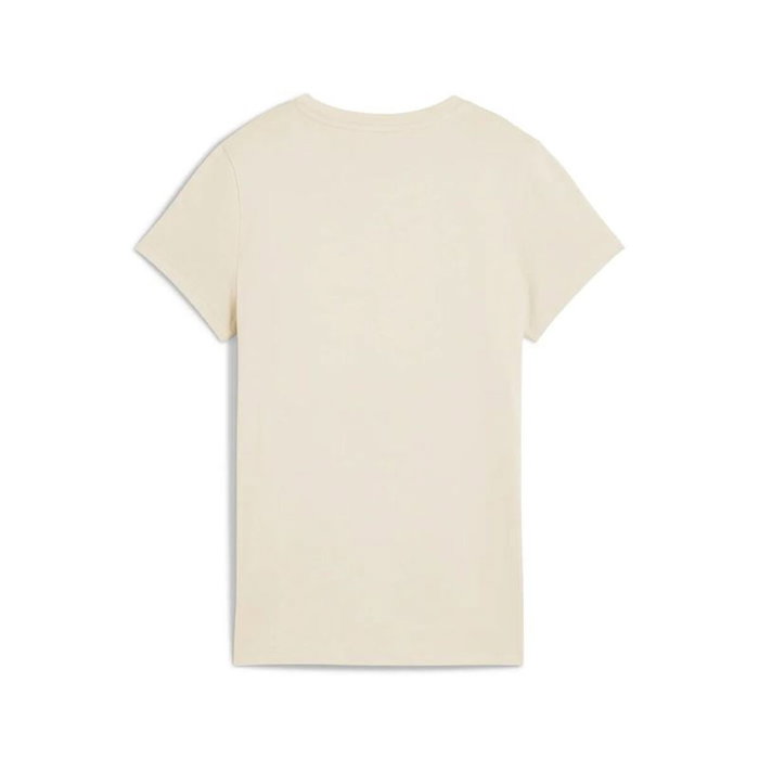 T-shirt à manches courtes femme Puma Essentials Script Beige 13-15 Ans