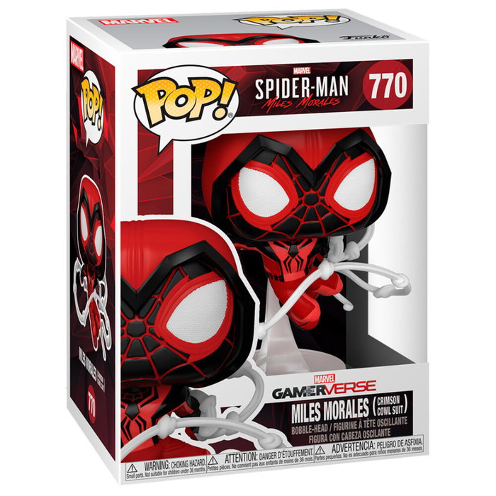 FUNKO Figura POP Marvel Spiderman Miles Morales Crimson Cowl Suit