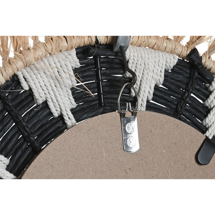 Miroir mural Home ESPRIT Blanc Noir Naturel Tropical 50 x 3 x 50 cm Miroir mural Home ESPRIT Blanc Noir Naturel Tropical 50 x 3 x 50 cm