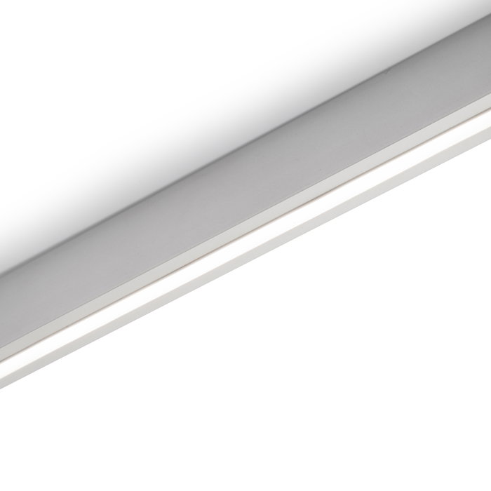 Emuca Kit barre pour armoire Luxe, ruban LED 4,5x8 Neonlynx V, détecteur de mouvement RF Smart et convertisseur Smart (24V DC), longueur 1.150mm, Lumière blanche chaude 2.700K, Aluminium et Plastique, Anodisé mat