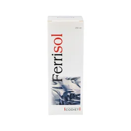 CODIET Ferrisol 250Ml – Complément Alimentaire pour Anémie Ferriprive au Gluconate de Fer