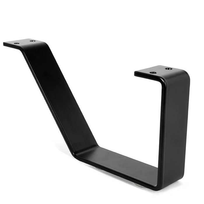 Q&Q Pata Metálica Vera H120/H135 Chrome et Noir Mat Hauteur 120mm