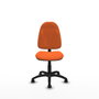 PIQUERAS Y CRESPO Chaise de bureau Algarra, tissu orange, sans accoudoirs
