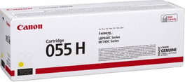 Canon Toner 055 Yellow H - Cartouche d'encre couleur jaune pour imprimante