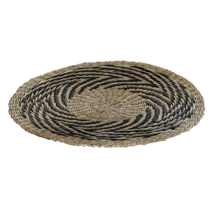 Dessous de plat DKD Home Decor Noir Naturel 38 x 38 x 1 cm