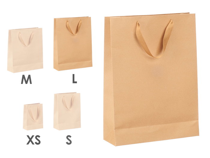 PINCELLO Sac en papier kraft lisse Marron PINCELLO Sac en papier kraft lisse Marron