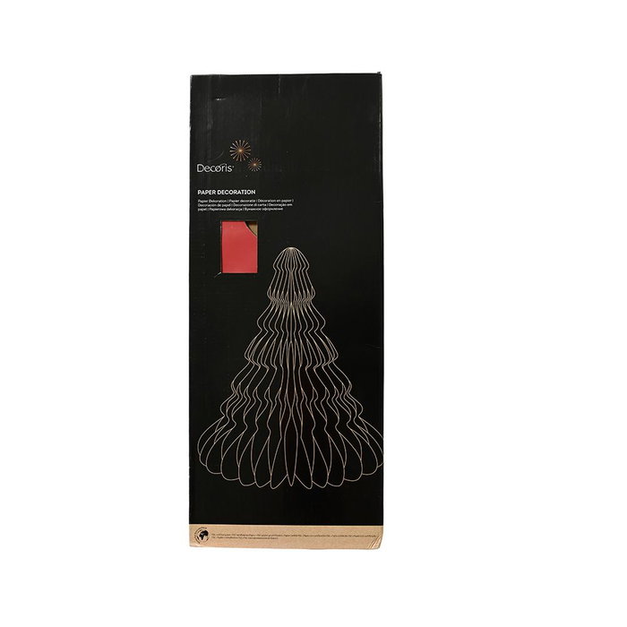 Sapin de Noël Decoris Rouge Papier Ø 72 x 90 cm Sapin de Noël Decoris Rouge Papier Ø 72 x 90 cm