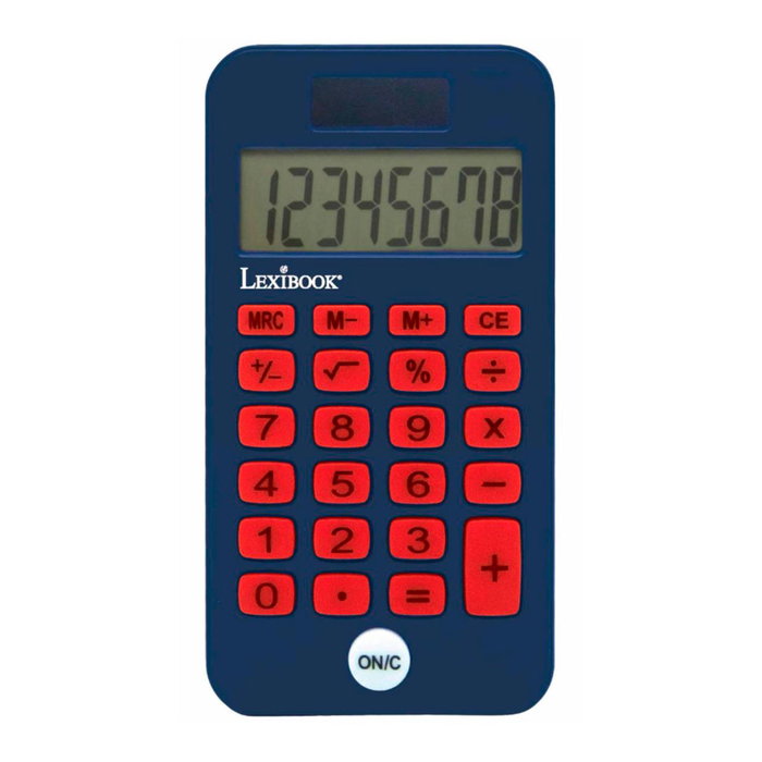 Lexibook Calculatrice de poche Spider-Man Marvel C45Sp avec énergie solaire, arrêt automatique et pile de secours AG10 pour enfants