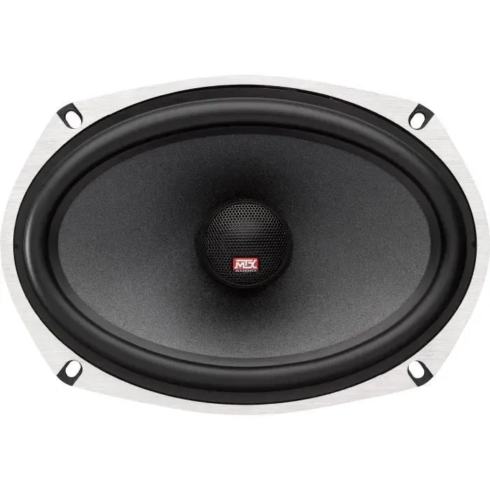 MTX Audio TX669C Haut-parleurs voiture Coaxiaux 6x9 Pouces 2 Voies 120W RMS, Châssis Aluminium, Tweeters Néo Dôme Soie, Membrane Fibre, 4 Ohms