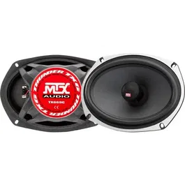 MTX Audio TX669C Haut-parleurs voiture Coaxiaux 6x9 Pouces 2 Voies 120W RMS, Châssis Aluminium, Tweeters Néo Dôme Soie, Membrane Fibre, 4 Ohms