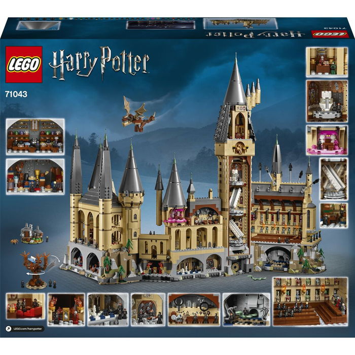 LEGO 71043 Harry Potter - Le château de Poudlard, Jeu de construction, 6020 pièces, pour 16 ans et plus