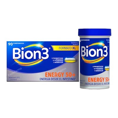 Bion3 Bion 3 Energy 50+ 90 Comprimés - Complément alimentaire multivitaminé énergisant Bion3 Bion 3 Energy 50+ 90 Comprimés - Complément alimentaire multivitaminé énergisant