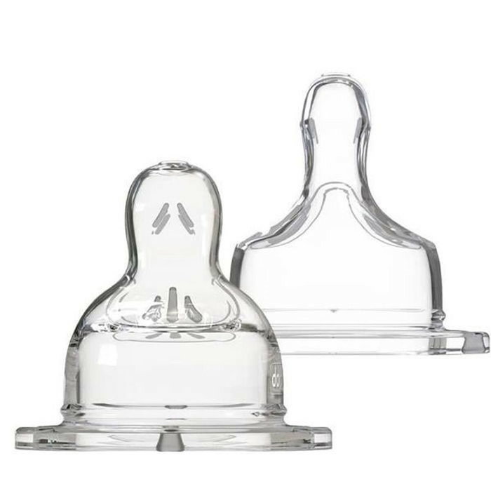 Dodie Tétine Sensation+ Anti-Coliques Plate Débit 2 Large - Lot de 2 Dodie Tétine Sensation+ Anti-Coliques Plate Débit 2 Large - Lot de 2