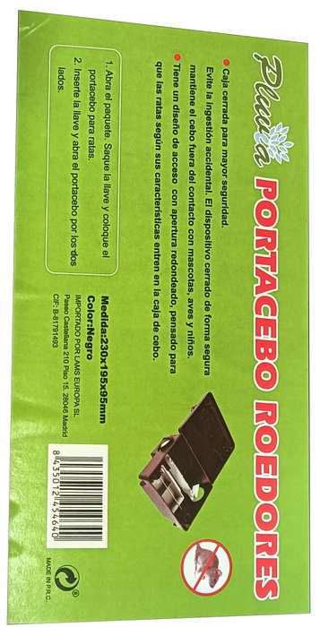 Boîte piège à appâts pour rongeurs LAAT023