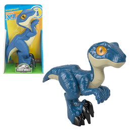 Fisher-Price Imaginext Jurassic World Raptor XL - Figurine de dinosaure articulée géante - Jouet pour enfants +3 ans