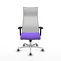 Piqueras y Crespo Chaise de Bureau Albacete Lila et Blanc