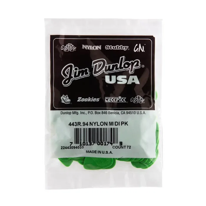 Dunlop Púas Nylon Midi 0,94 mm - Pack de 72 unités Dunlop Púas Nylon Midi 0,94 mm - Pack de 72 unités