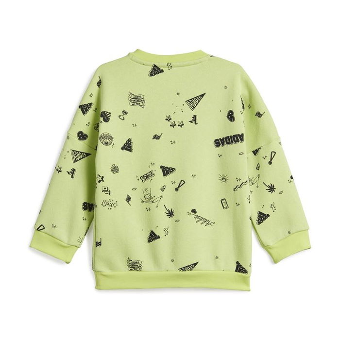 Ensemble de Sport pour Bébé Adidas Bluv Q3 Cset Vert clair