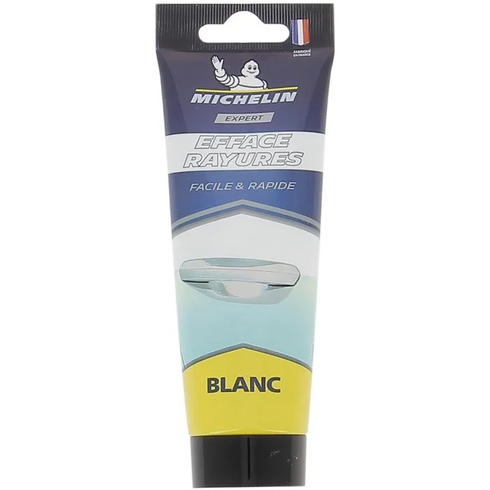 Michelin Expert Efface-rayures blanc - Pâte pour petites rayures sur carrosserie - Redonne de l'éclat à la peinture - Facile à utiliser - Pour tout type de peintures - Tube 100 ml Michelin Expert Efface-rayures blanc - Pâte pour petites rayures sur carrosserie - Redonne de l'éclat à la peinture - Facile à utiliser - Pour tout type de peintures - Tube 100 ml