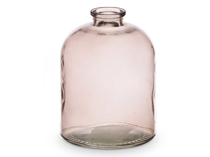 GIFTDECOR Frasco Cristal Redondo Gris