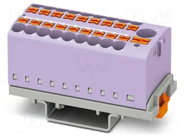PHOENIX CONTACT PTFIX 6/18X2,5-NS35 VT Connecteur pour rail 19 connexions