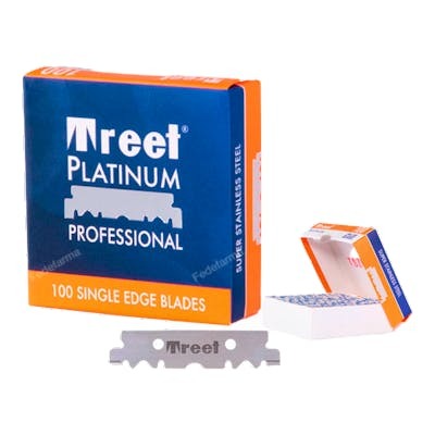 TREET Lames Platinum Super Stainless Bord Unique 100 Pcs