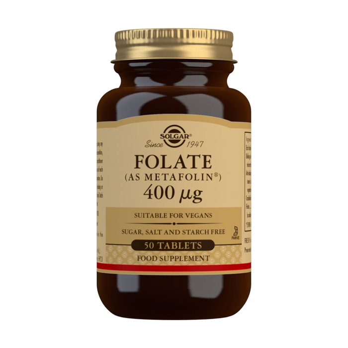 SOLGAR Folato (sous forme de Metafolin) 400 mcg, 50 comprimés SOLGAR Folato (sous forme de Metafolin) 400 mcg, 50 comprimés