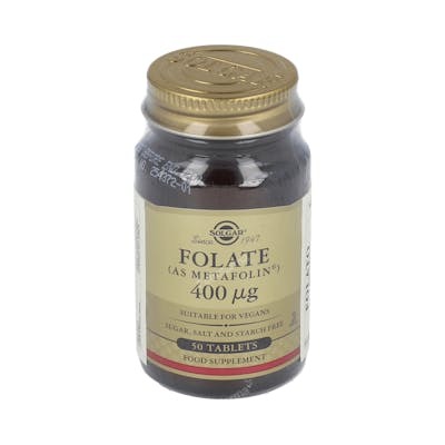 SOLGAR FOLATO (comme Metafolin) 400mcg 50 comprimés SOLGAR FOLATO (comme Metafolin) 400mcg 50 comprimés