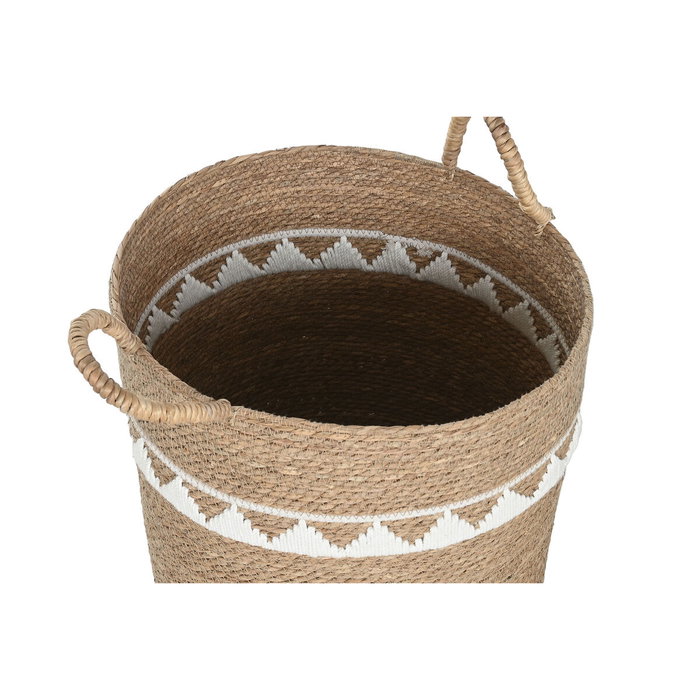 Home ESPRIT Set de paniers Blanc Naturel Herbier marin (3 Pièces) Home ESPRIT Set de paniers Blanc Naturel Herbier marin (3 Pièces)