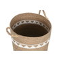 Home ESPRIT Set de paniers Blanc Naturel Herbier marin (3 Pièces)