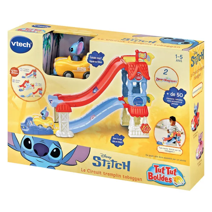 Vtech Tut Tut Bolides Stitch - Circuit tremplin toboggan - Multicolore Vtech Tut Tut Bolides Stitch - Circuit tremplin toboggan - Multicolore