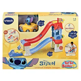Vtech Tut Tut Bolides Stitch - Circuit tremplin toboggan - Multicolore