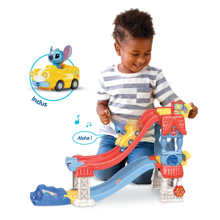 Vtech Tut Tut Bolides Stitch - Circuit tremplin toboggan - Multicolore Vtech Tut Tut Bolides Stitch - Circuit tremplin toboggan - Multicolore