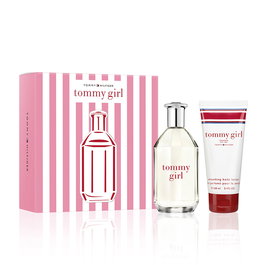 Tommy Hilfiger Tommy Girl - Boîte cadeau printemps - Ensemble 2 pièces - Eau de toilette vaporisateur 100 ml + Lait pour le corps 100 ml - Parfum femme frais, floral et fruité