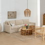 BigBuy Home Canapé Crème 4 places