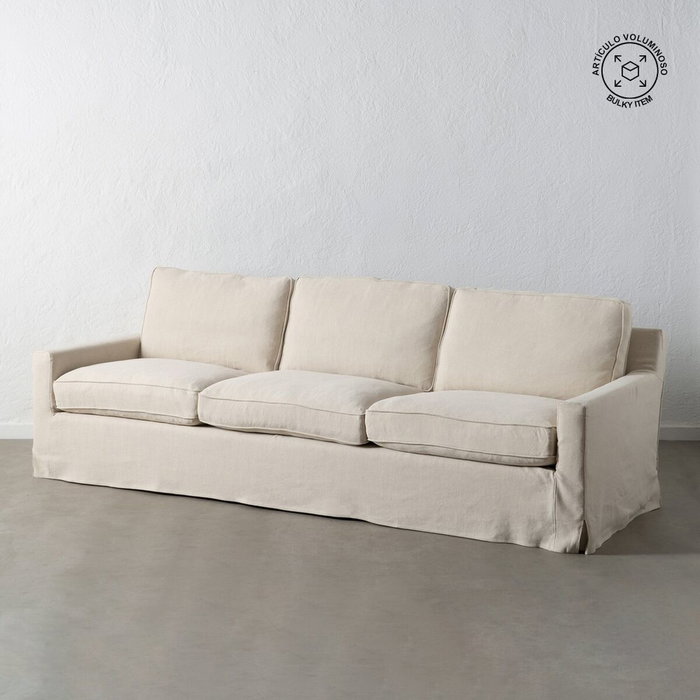 BigBuy Home Canapé Crème 4 places BigBuy Home Canapé Crème 4 places